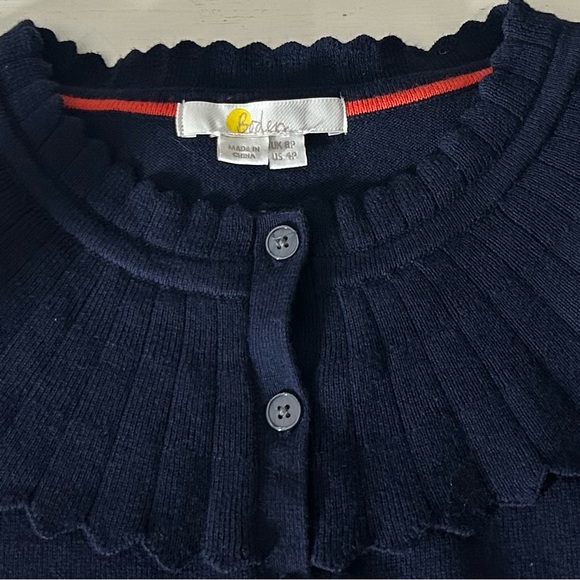 Boden of London Navy Abercorn Knit Dress Size 8P Cottagecore Old Money Timeless - Picture 11 of 13